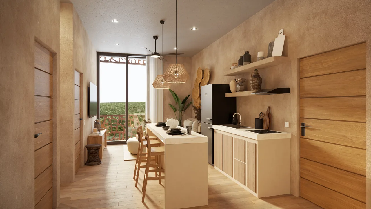 Open living area at Lunarena
