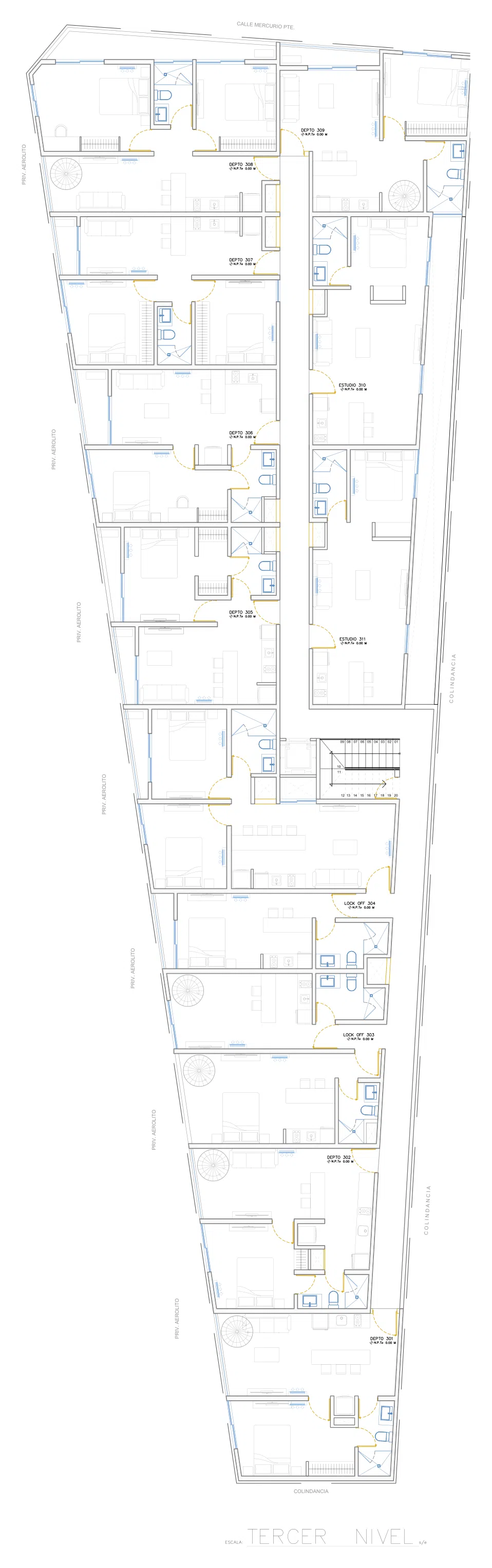 Penthouse and third level