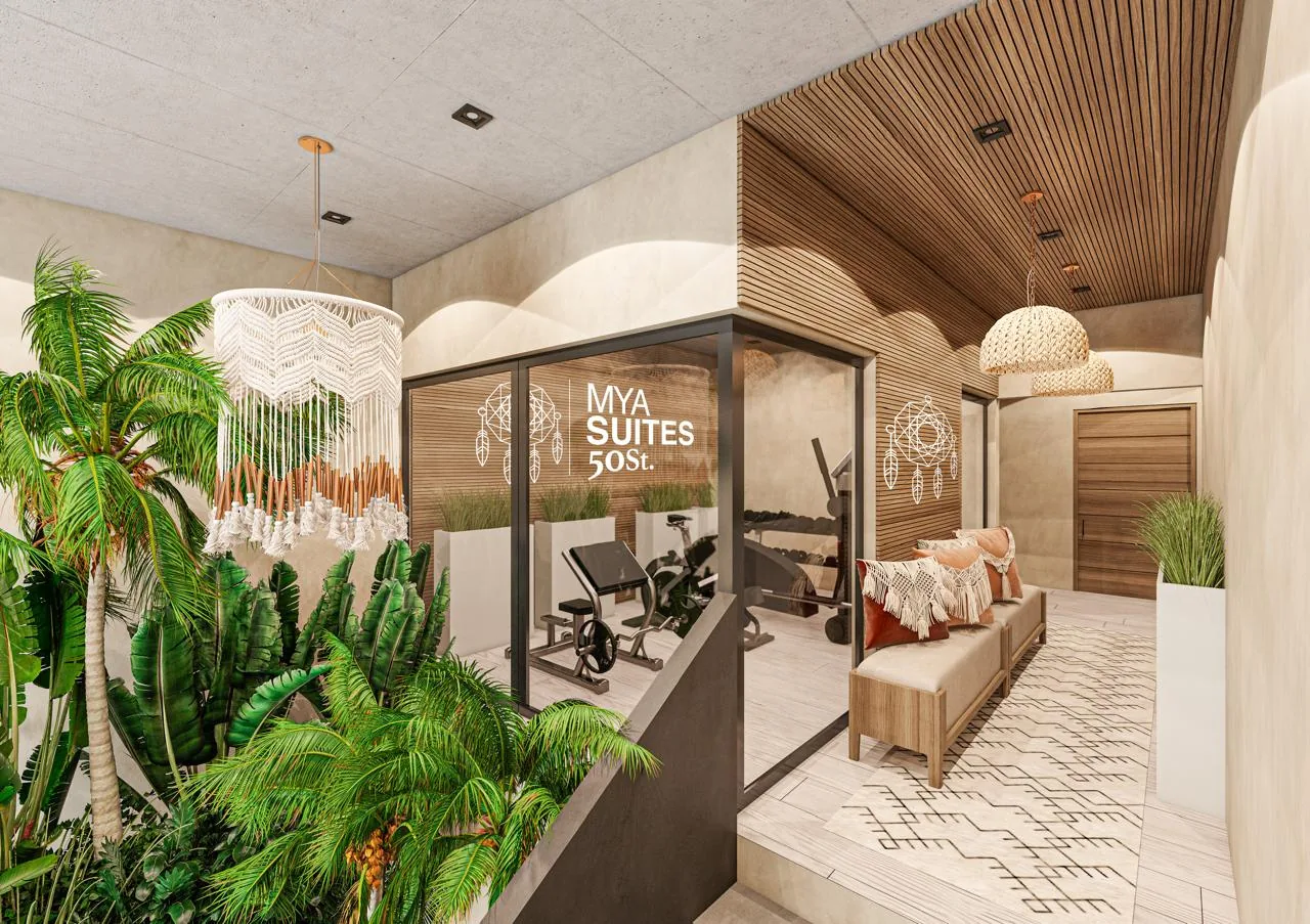 Fitness area at Mya Suites 50 ST
