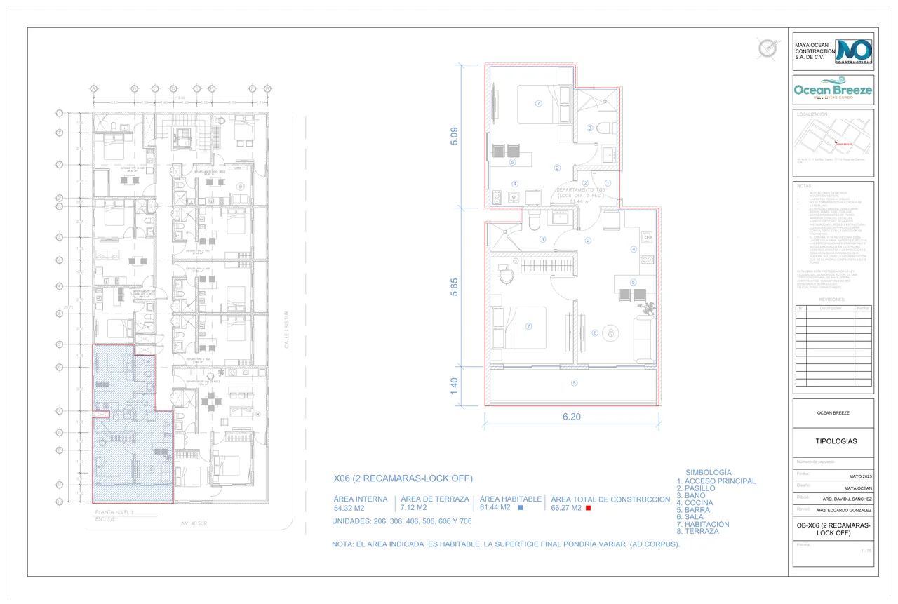 Two-bedroom lock-off A