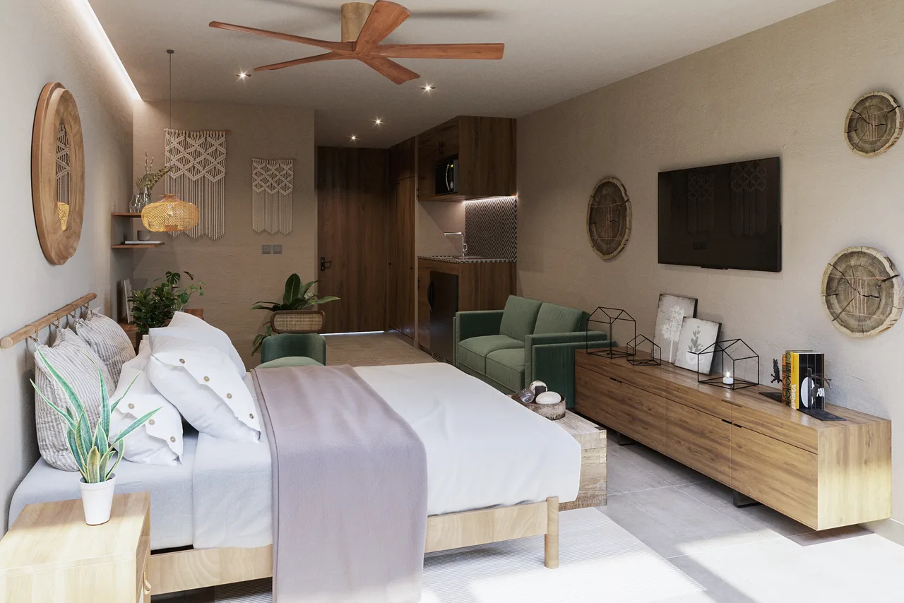 Furnished studio at Ocean Condos Tulum