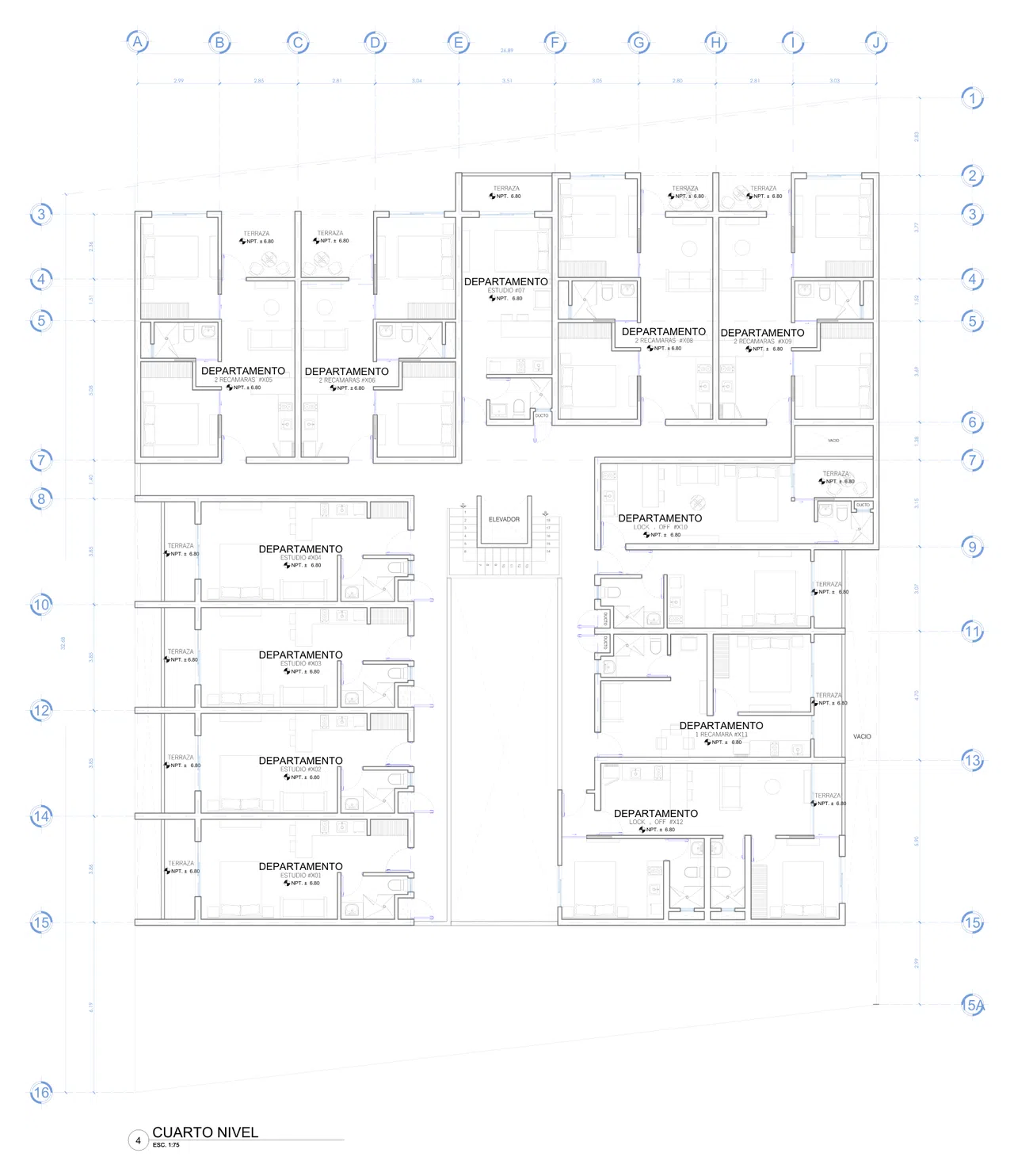 Fourth residential level