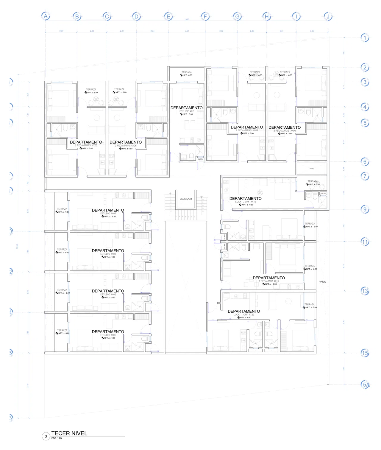 Third residential level