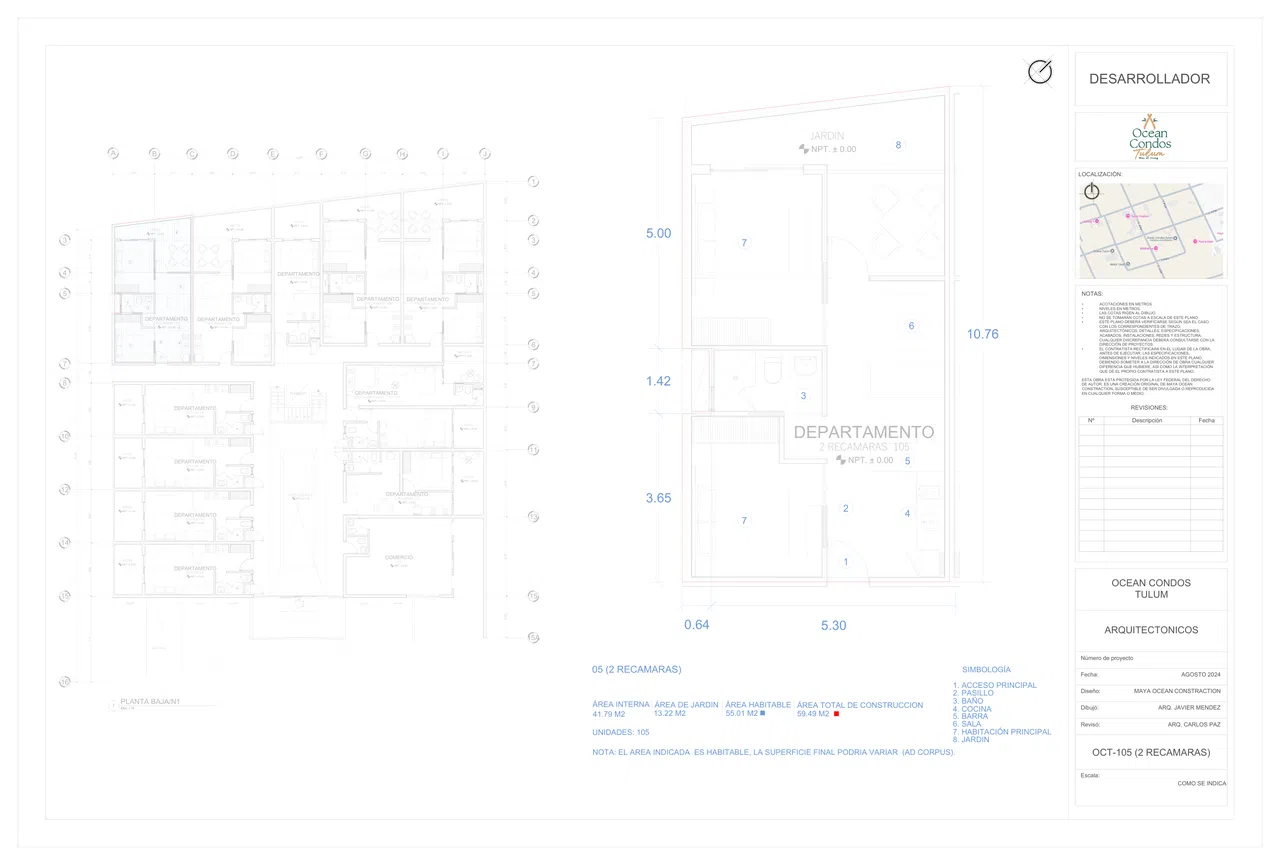 Two-bedroom 105