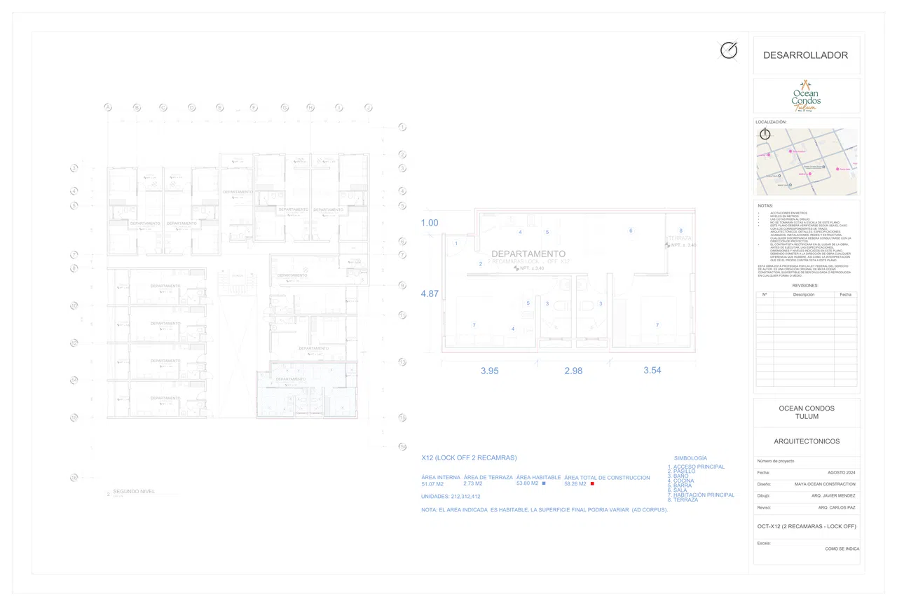 Two-bedroom lock-off X12