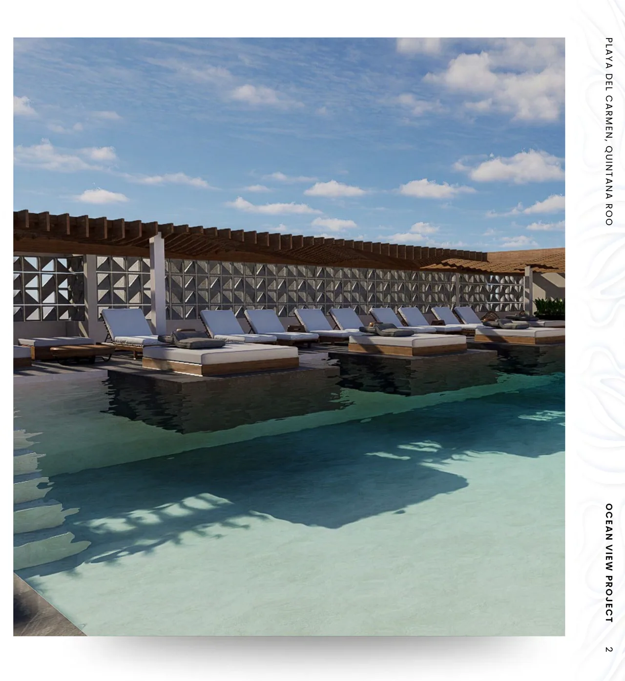 Ocean View rooftop pool with sea views