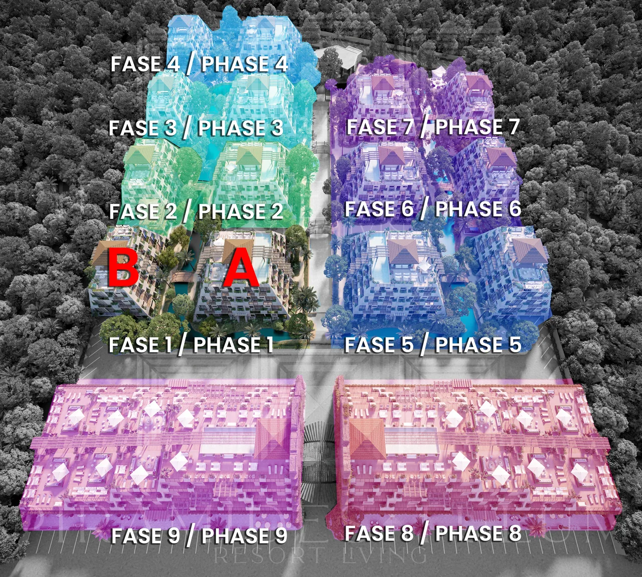 Nine-phase master plan